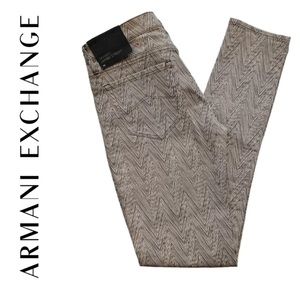 Armani Exchange Chevron Skinny Jeans